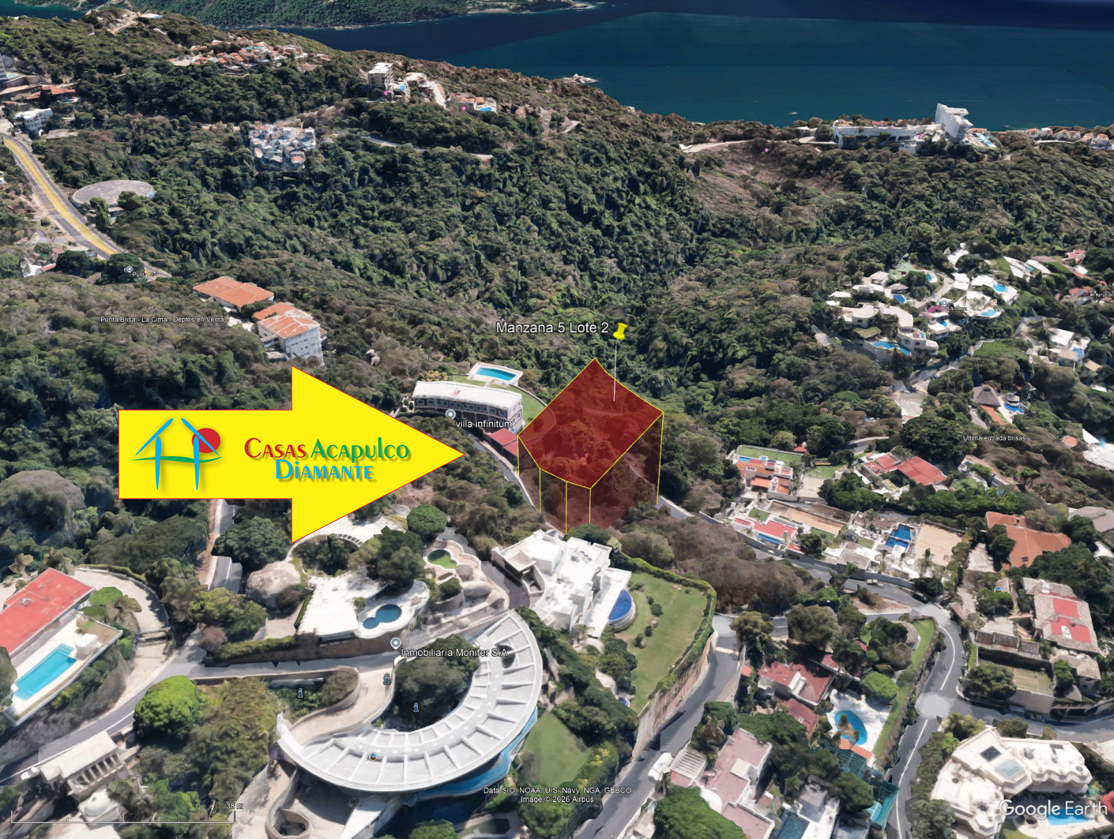 Terreno Las Brisas Altas Manzana 5 Lote 2 - Ubicación satelital 7